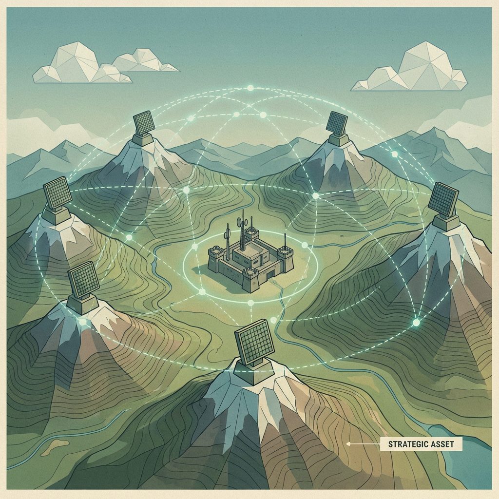 Wide area mesh network concept