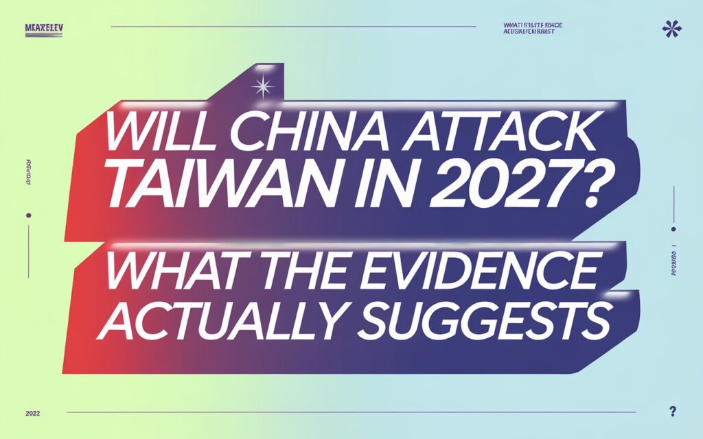 Will China Attack Taiwan in 2027? What the Evidence Actually Suggests