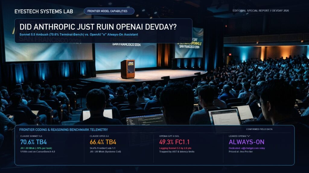 Did Anthropic Just Ruin OpenAI's DevDay? The Sonnet 5.5 Ambush, the 'o' Bot, and the Crisis in San Francisco