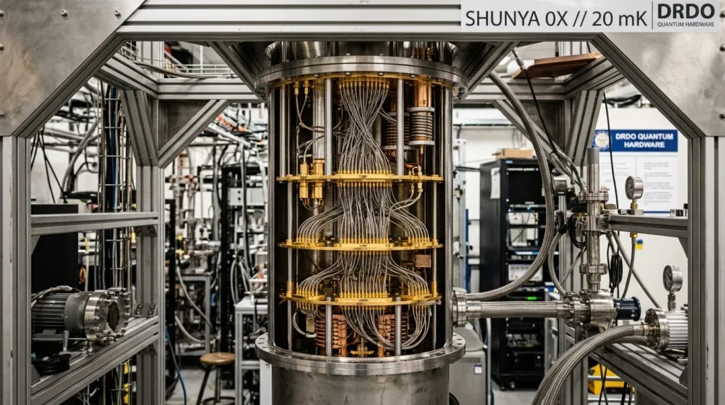 Shunya 0X 20 mK Dilution Refrigerator Platform - DRDO and Zero mK India Sovereign Quantum Hardware