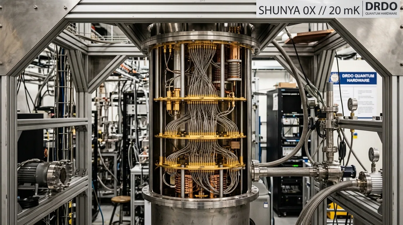 Shunya 0X 20 mK Dilution Refrigerator Platform - DRDO and Zero mK India Sovereign Quantum Hardware