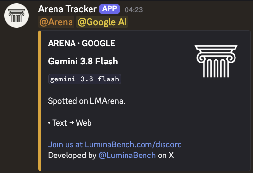 Gemini 3.8 Flash vs GPT-6 Luna Arena benchmark tracking and leaderboard comparison