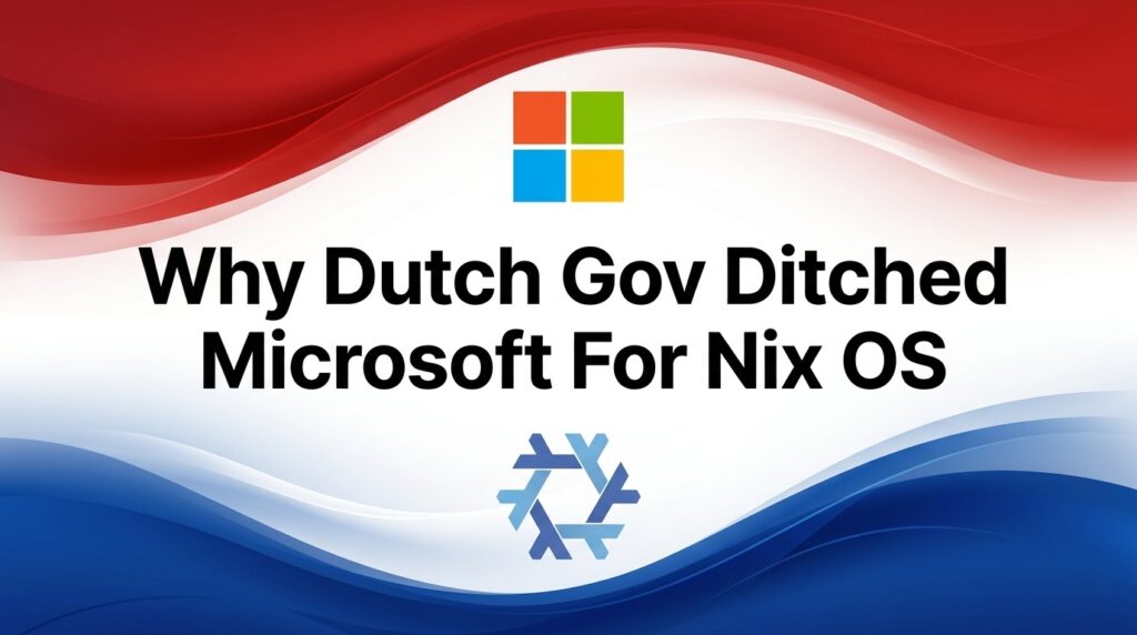 The NixOS Sovereign Cloud: Why Dutch Gov Ditched Microsoft