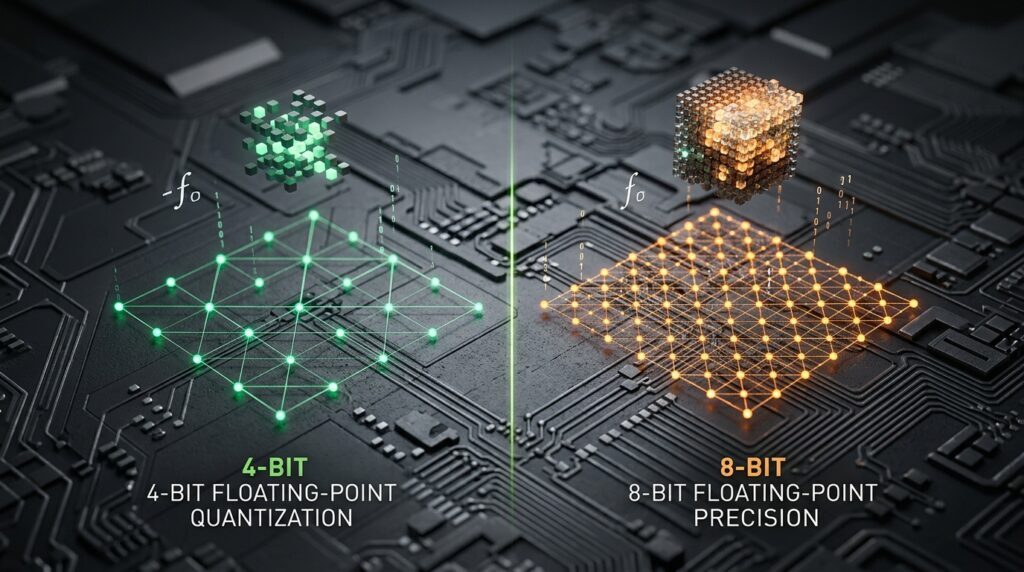 NVFP4 4-bit versus FP8 8-bit Blackwell Tensor Core quantization perplexity audit