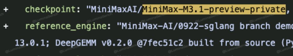 Supplied screenshot naming the reported M3.1 private preview checkpoint