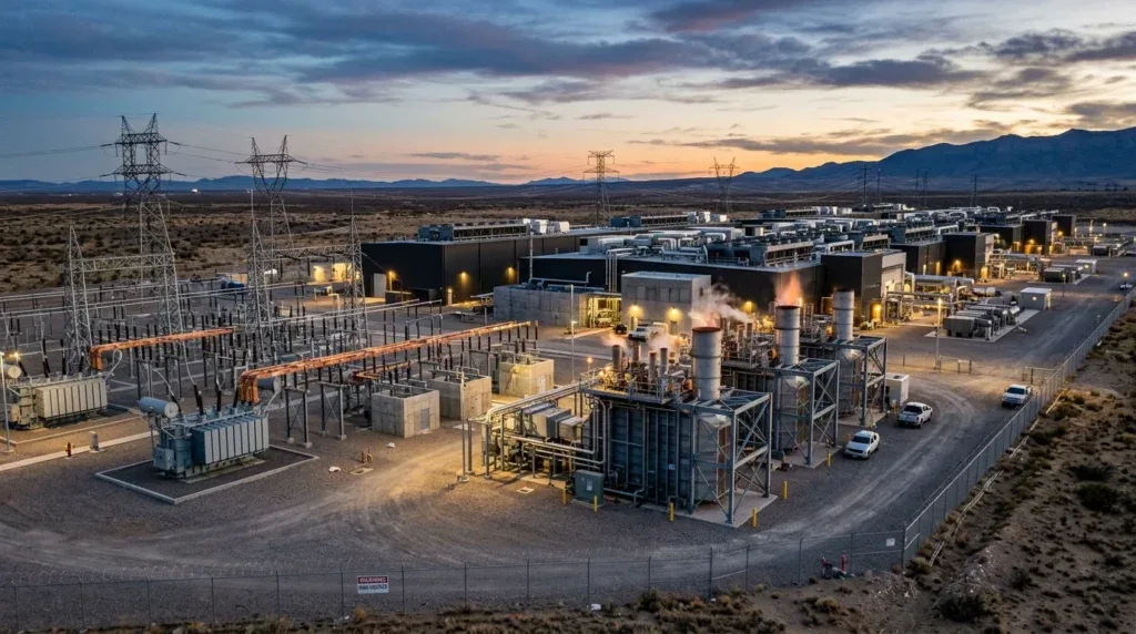 Oracle Stargate New Mexico Hyperscale Datacenter Substation and Aeroderivative Gas Turbines