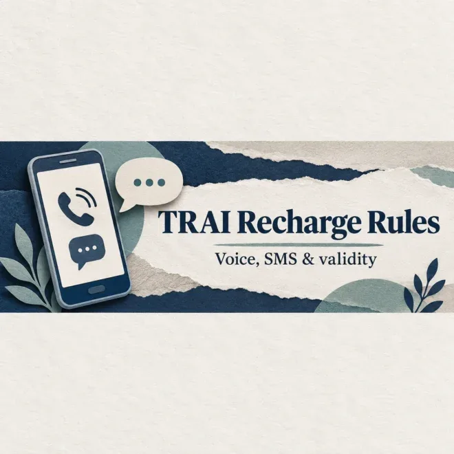 TRAI Recharge Rules: Voice-Only Plans and Validity