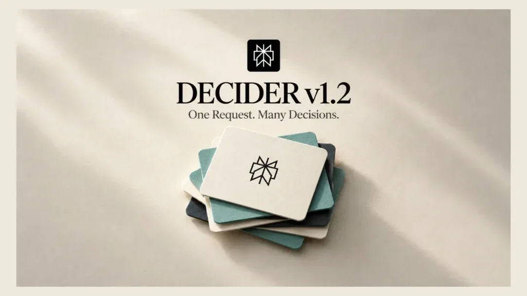 Perplexity Decider v1.2: API Setup and Question Grouping — editorial illustration