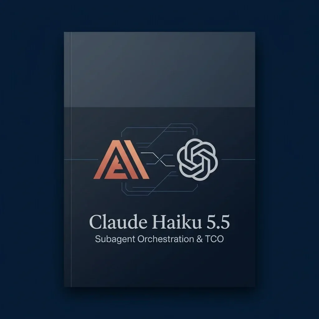 Claude Haiku 5.5 and GPT-6 Luna logos juxtaposed over an orchestration telemetry grid illustrating autonomous sub-agent execution economics.