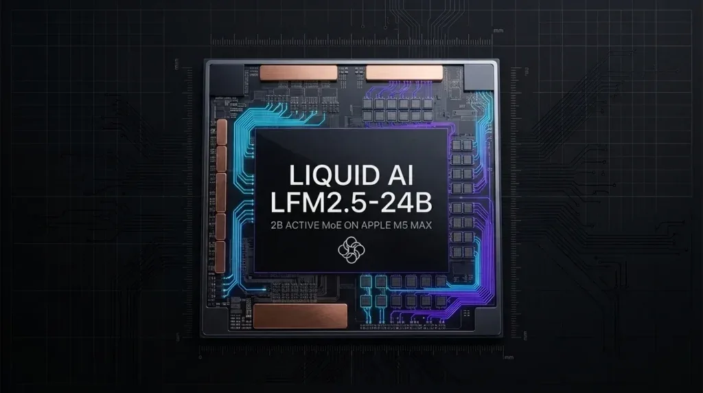 Liquid AI LFM2.5-24B 2B Active MoE on Apple M5 Max Cover