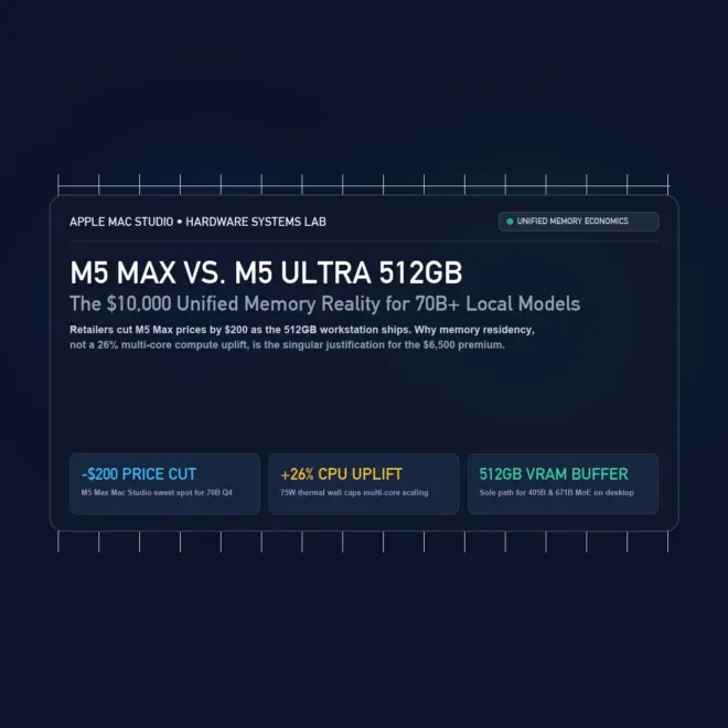 M5 Max vs M5 Ultra 512GB: The $10,000 Local LLM Reality