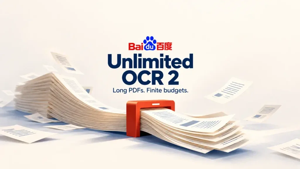 Unlimited OCR 2 Local Setup: Page Windows and Output Budgets — editorial illustration