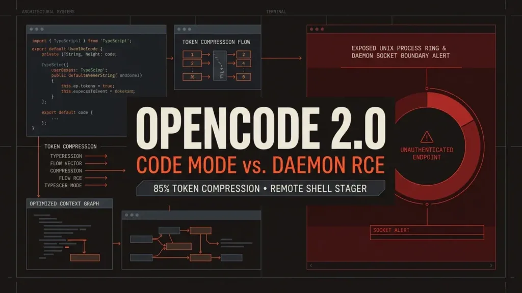 OpenCode 2.0 MCP Code Mode Compression vs Daemon RCE Vulnerability Hero Cover
