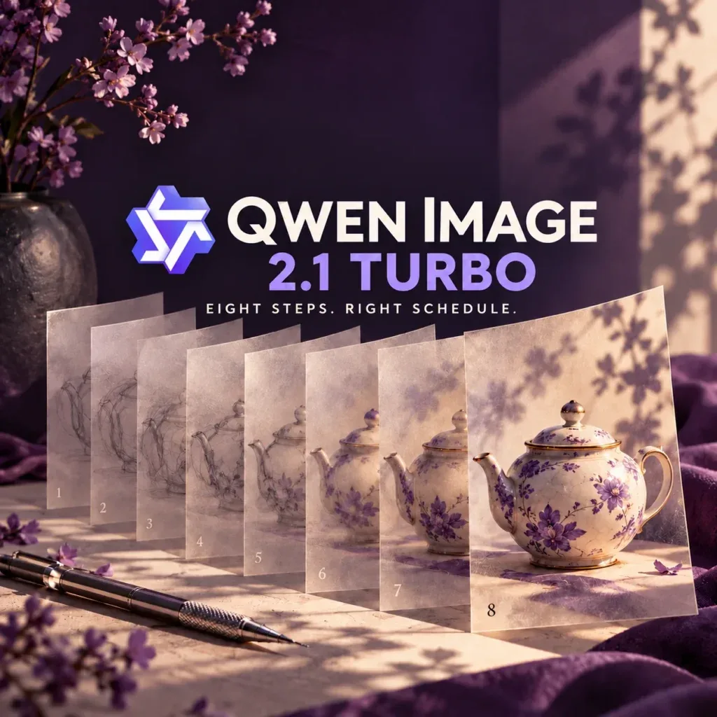 Qwen Image 2.1 Turbo: Eight Steps Need the Right Schedule
