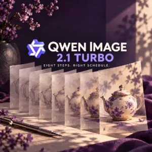 Qwen Image 2.1 Turbo: Eight Steps Need the Right Schedule